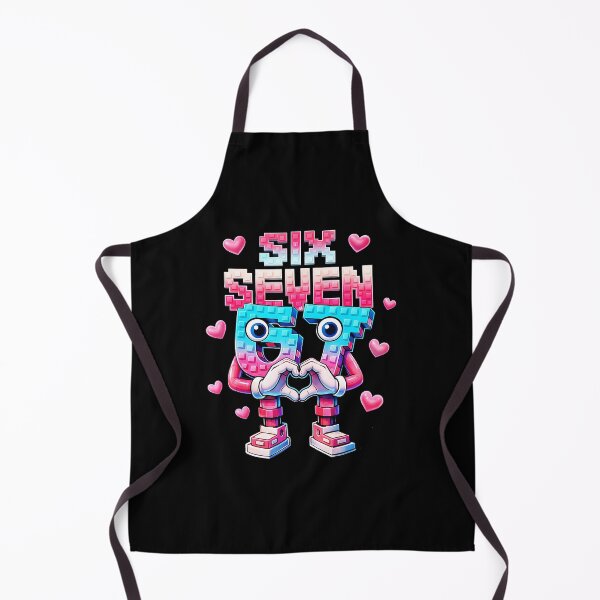Item preview, Six Seven Pixel Robot 67 Meme Funny Valentine Heart designed and sold by gladysenglish.