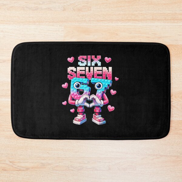 Item preview, Six Seven Pixel Robot 67 Meme Funny Valentine Heart designed and sold by gladysenglish.