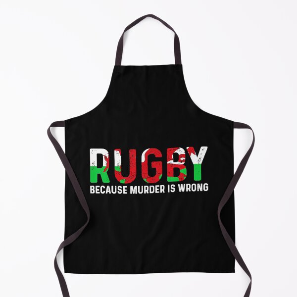 Item preview, Funny Rugby Saying Because Murder Is Wrong Humor designed and sold by GabrieSketcham.