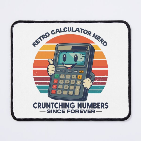 Item preview, Retro Calculator Nerd – Math Machine Club designed and sold by KapiPrint.