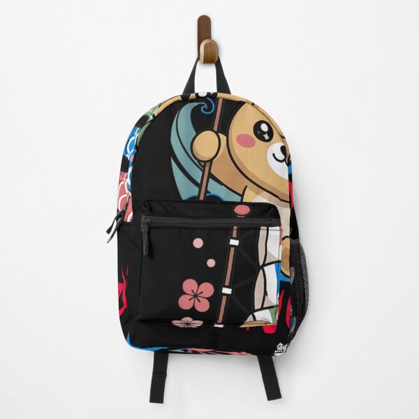 Item preview, Cute Kawaii Bear Holding Japanese Koinobori Fish Flags With Cherry Blossom Flowers designed and sold by GalenoHenley.