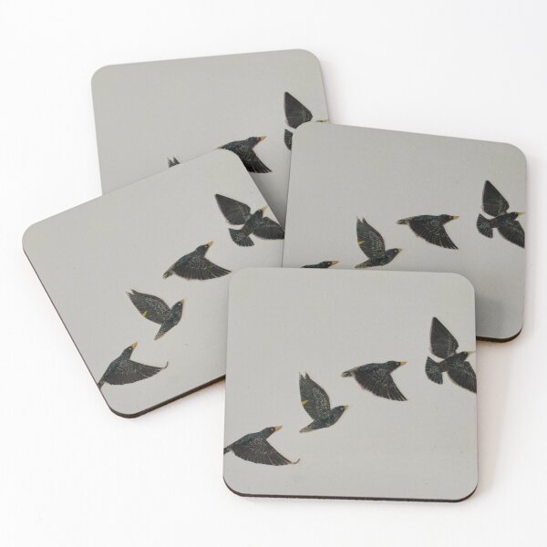 Item preview, Black birds flying designed and sold by ForestandShadow.