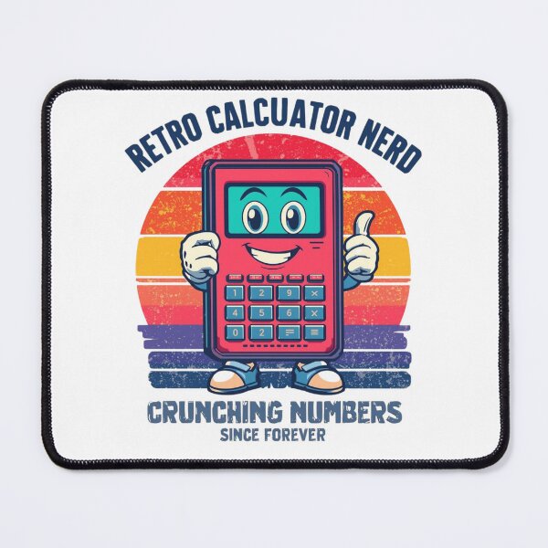 Item preview, Retro Calculator Nerd – Math Machine Club designed and sold by KapiPrint.
