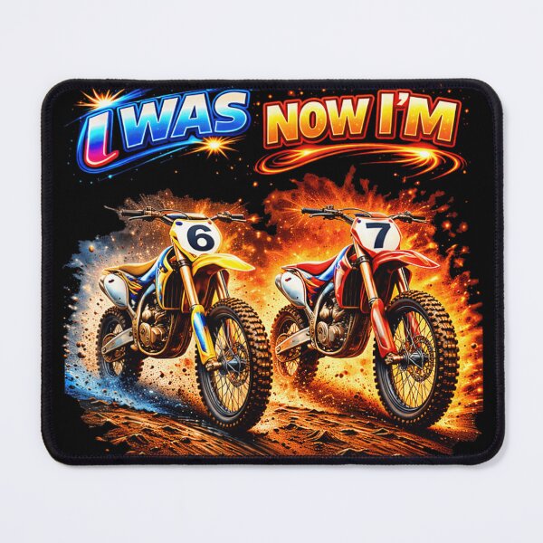 Item preview, Motocross Dirt Bike Racing Evolution From Number Six To Number Seven Birthday designed and sold by GalenoHenley.