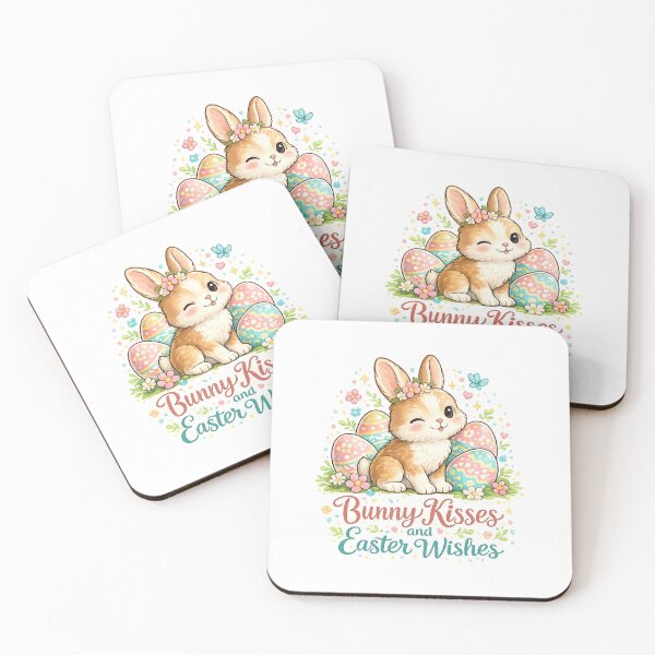 Item preview, Bunny Kisses and Easter Wishes Cute Spring Design designed and sold by StyleLap.
