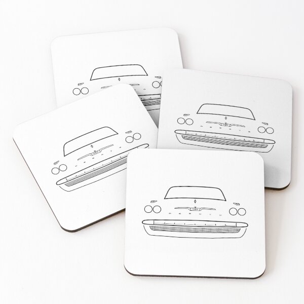 Item preview, DeSoto Fireflite 1957 classic car outline black designed and sold by soitwouldseem.
