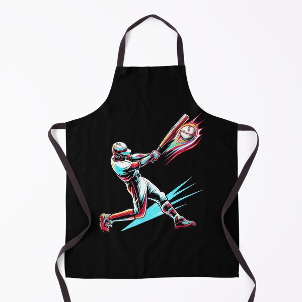 Item preview, Colorful Baseball Player Swing Neon Drip Style designed and sold by miaa-artistshop.