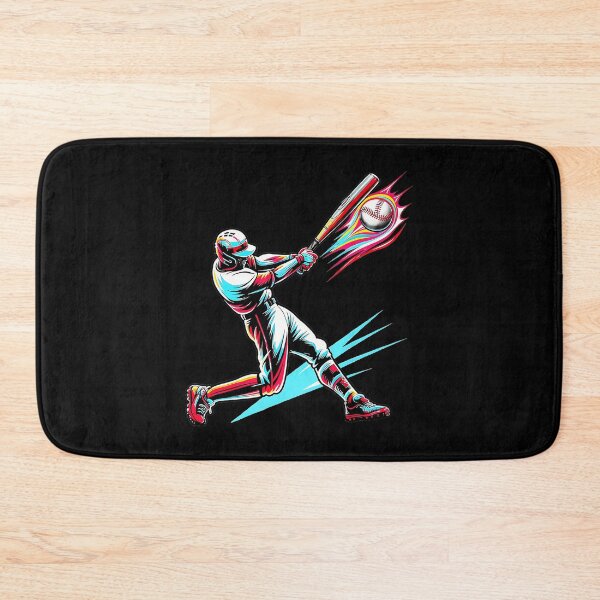 Item preview, Colorful Baseball Player Swing Neon Drip Style designed and sold by miaa-artistshop.