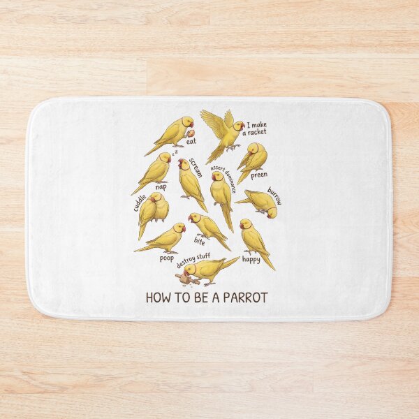 Item preview, How to be a Parrot Yellow Ringneck Parakeet Parrot Mom Dad Lover designed and sold by TerryConnells.