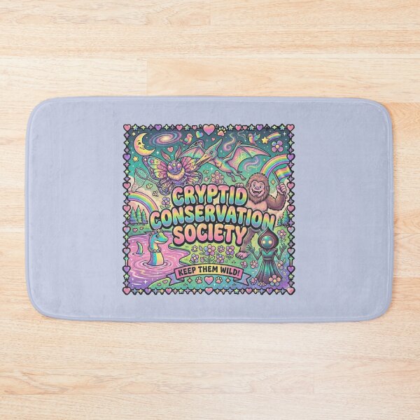 Item preview, Cryptid Conservation Society - Mothman Bigfoot & Nessie - Keep Them Wild! designed and sold by anthropoidea.