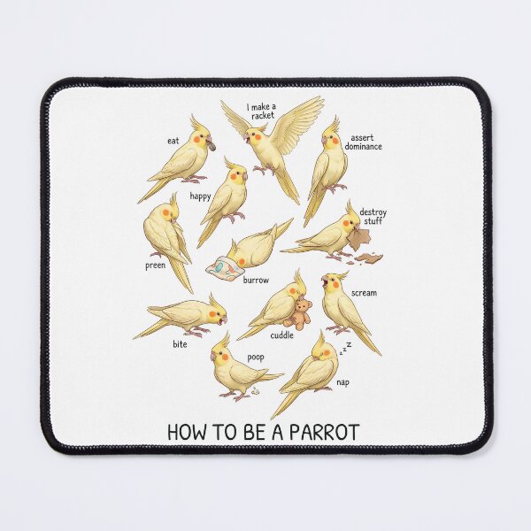Item preview, How to be a Parrot Yellow Cockatiel Parrot Mom Dad Lover designed and sold by TerryConnells.