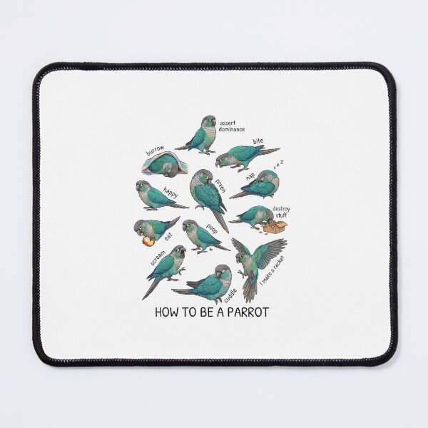 Item preview, How to be a Parrot Turquoise Green Cheeked Conure Parrot Mom Dad Lover designed and sold by TerryConnells.