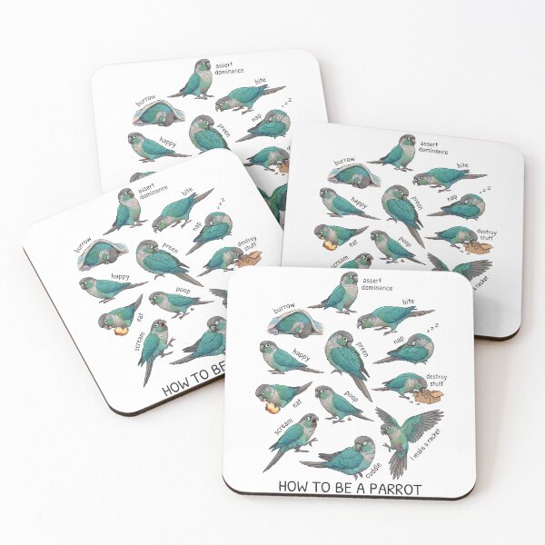 Item preview, How to be a Parrot Turquoise Green Cheeked Conure Parrot Mom Dad Lover designed and sold by TerryConnells.