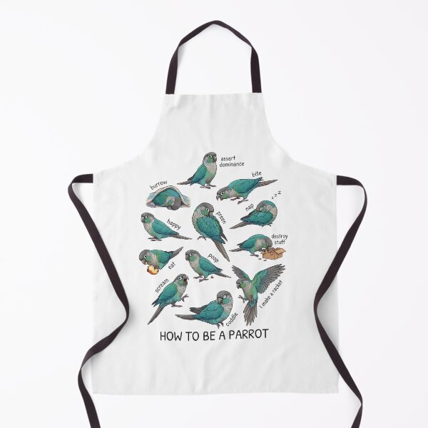 Item preview, How to be a Parrot Turquoise Green Cheeked Conure Parrot Mom Dad Lover designed and sold by TerryConnells.