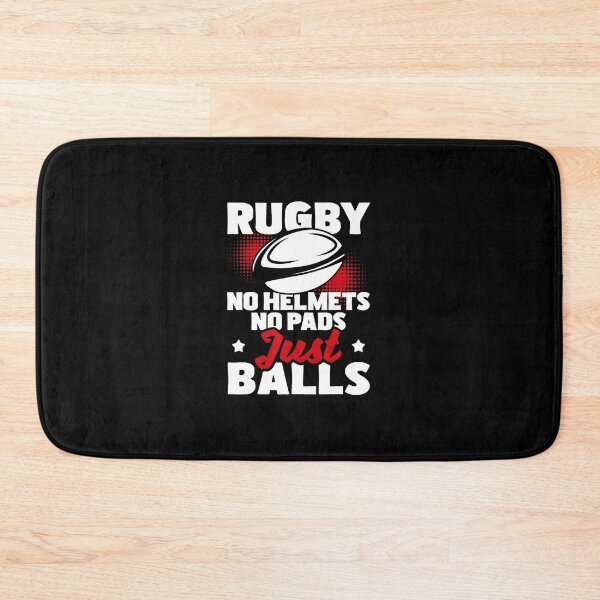 Item preview, No Helmets No Pads Just Balls Rugby Humor  designed and sold by GabrieSketcham.