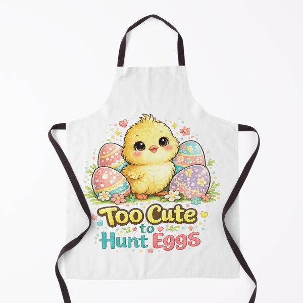 Item preview, Too Cute to Hunt Eggs Funny Easter Chick Design designed and sold by StyleLap.