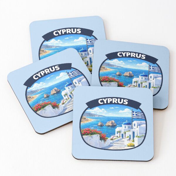 Item preview, Cyprus Mediterranean Island Coastal designed and sold by Myra365Art.
