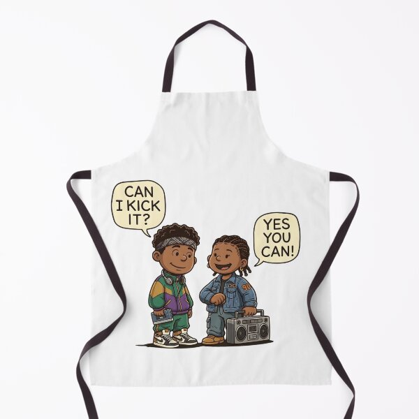 Item preview, Can I Kick It – Retro Street Vibes Cartoon Design designed and sold by Kavya Art.