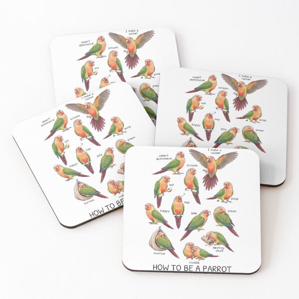 Item preview, How to be a Parrot Pineapple Green Cheeked Conure Parrot Mom Dad Lover designed and sold by TerryConnells.