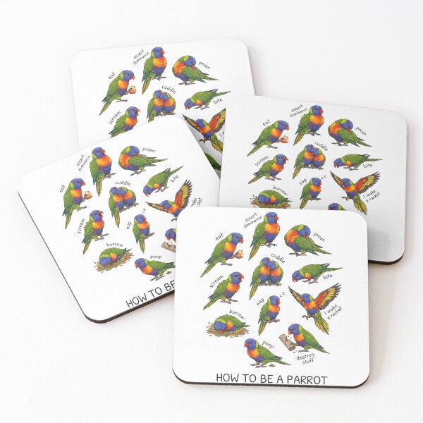 Item preview, How to be a Parrot Loriinae Parrot Mom Dad Lover designed and sold by TerryConnells.