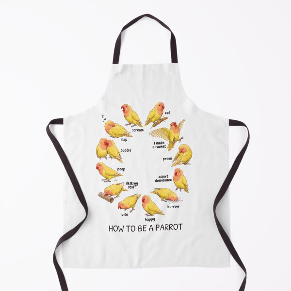 Item preview, How to be a Parrot Lutino Lovebird Parrot Mom Dad Lover designed and sold by TerryConnells.