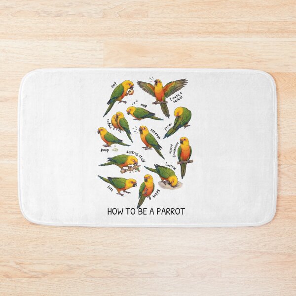 Item preview, How to be a Parrot Jenday Conure Parrot Mom Dad Lover designed and sold by TerryConnells.