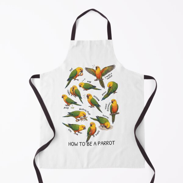 Item preview, How to be a Parrot Jenday Conure Parrot Mom Dad Lover designed and sold by TerryConnells.