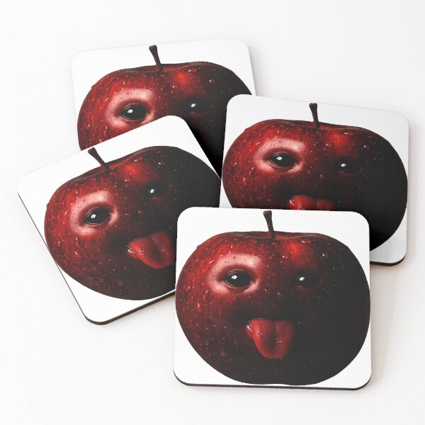 Item preview, AI Apple With Tongue Funny Meme Fruit design designed and sold by HER-WAY.