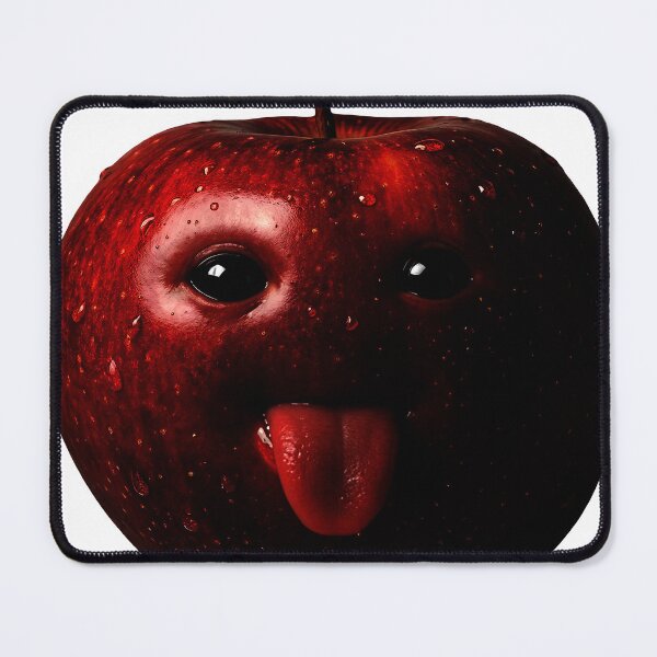 Item preview, AI Apple With Tongue Funny Meme Fruit design designed and sold by HER-WAY.