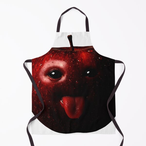 Item preview, AI Apple With Tongue Funny Meme Fruit design designed and sold by HER-WAY.