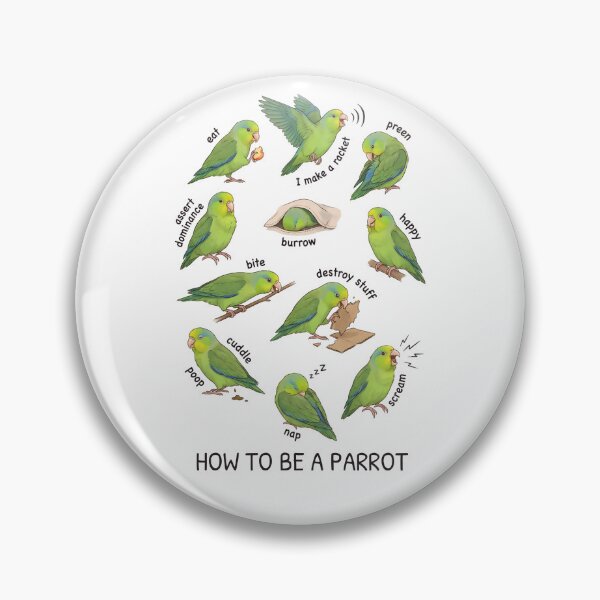Item preview, How to be a Parrot Green Parrotlet Parrot Mom Dad Lover designed and sold by TerryConnells.