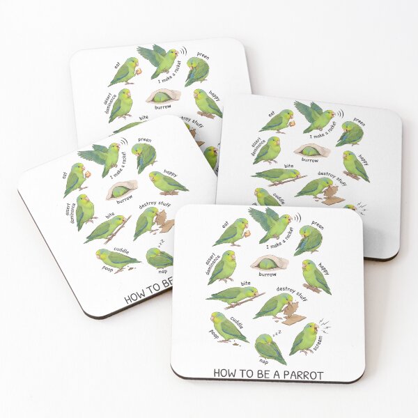 Item preview, How to be a Parrot Green Parrotlet Parrot Mom Dad Lover designed and sold by TerryConnells.