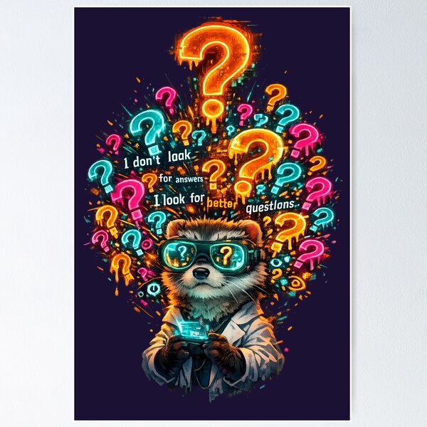 Item preview, Chaos Mind Club – Overthinking ADHD Ferret designed and sold by InnerwayStudio.