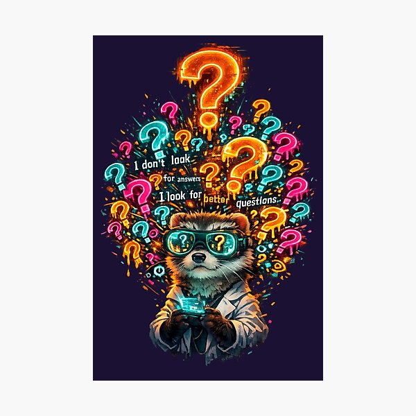 Item preview, Chaos Mind Club – Overthinking ADHD Ferret designed and sold by InnerwayStudio.