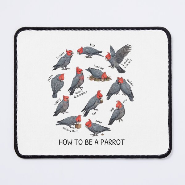 Item preview, How to be a Parrot Gang gang Cockatoo Parrot Mom Dad Lover designed and sold by TerryConnells.