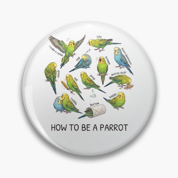 Item preview, How to be a Parrot Budgerigar Parrot Mom Dad Lover designed and sold by TerryConnells.