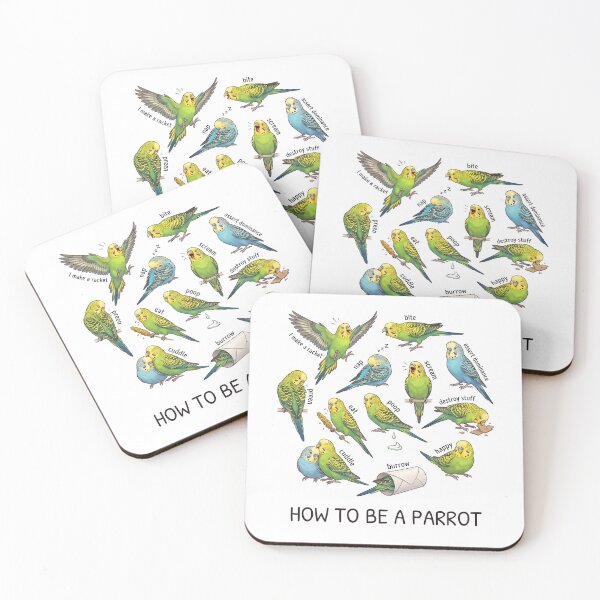 Item preview, How to be a Parrot Budgerigar Parrot Mom Dad Lover designed and sold by TerryConnells.