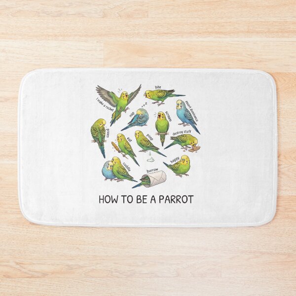 Item preview, How to be a Parrot Budgerigar Parrot Mom Dad Lover designed and sold by TerryConnells.