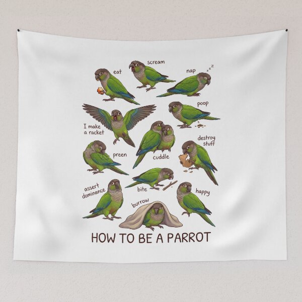 Item preview, How to be a Parrot Dusky Conure Parrot Mom Dad Lover designed and sold by TerryConnells.