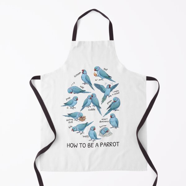Item preview, How to be a Parrot Blue Ringneck Parakeet Parrot Mom Dad Lover designed and sold by TerryConnells.