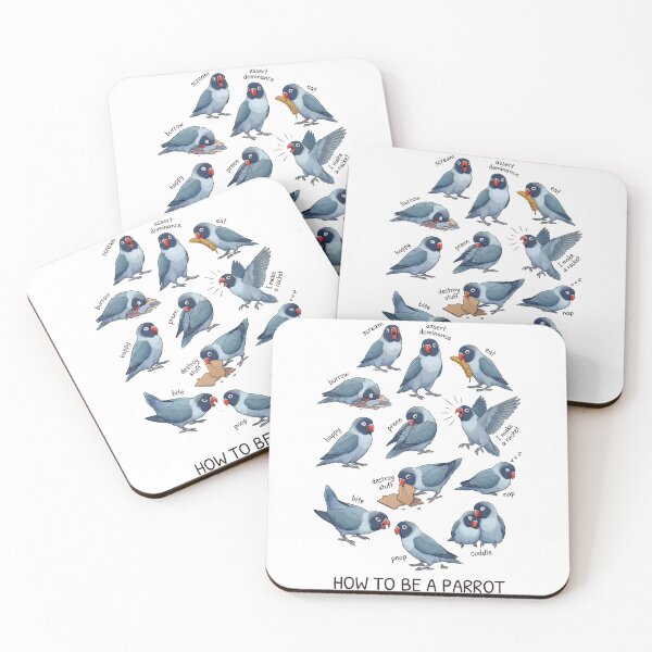 Item preview, How to be a Parrot Blue Masked Lovebird Parrot Mom Dad Lover designed and sold by TerryConnells.
