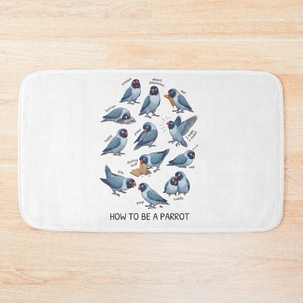 Item preview, How to be a Parrot Blue Masked Lovebird Parrot Mom Dad Lover designed and sold by TerryConnells.