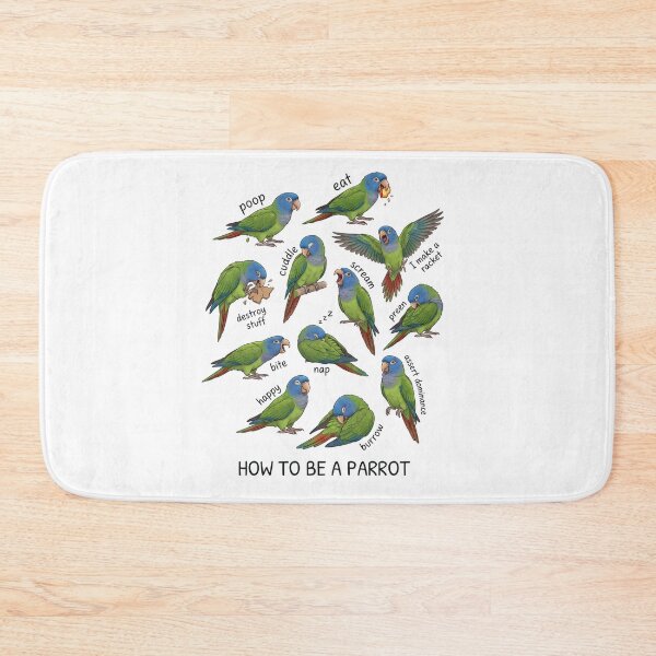 Item preview, How to be a Parrot Blue Crowned Conure Parrot Mom Dad Lover designed and sold by TerryConnells.