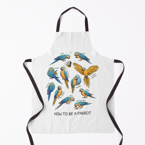 Item preview, How to be a Parrot Blue and Gold Macaw Parrot Mom Dad Lover designed and sold by TerryConnells.
