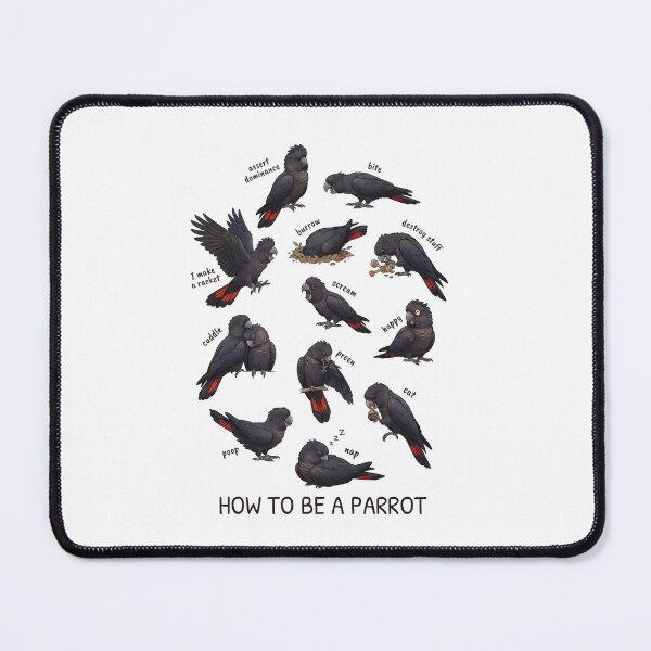 Item preview, How to be a Parrot Black Cockatoo Parrot Mom Dad Lover designed and sold by TerryConnells.