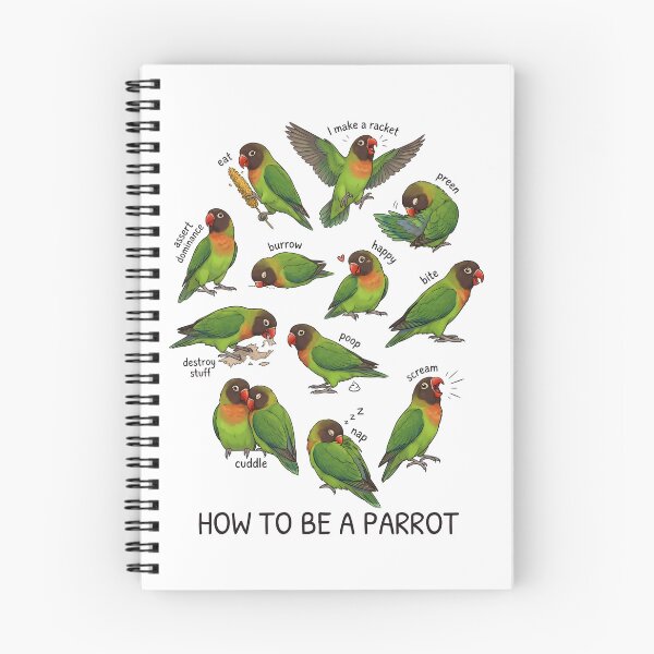 Item preview, How to be a Parrot Black cheeked Lovebird Parrot Mom Dad Lover designed and sold by TerryConnells.