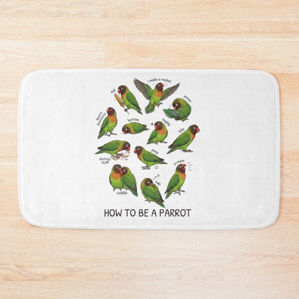Item preview, How to be a Parrot Black cheeked Lovebird Parrot Mom Dad Lover designed and sold by TerryConnells.