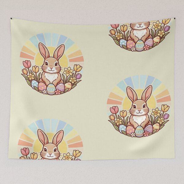 Item preview,   happy easter cute bunny designed and sold by  Mudikeys.