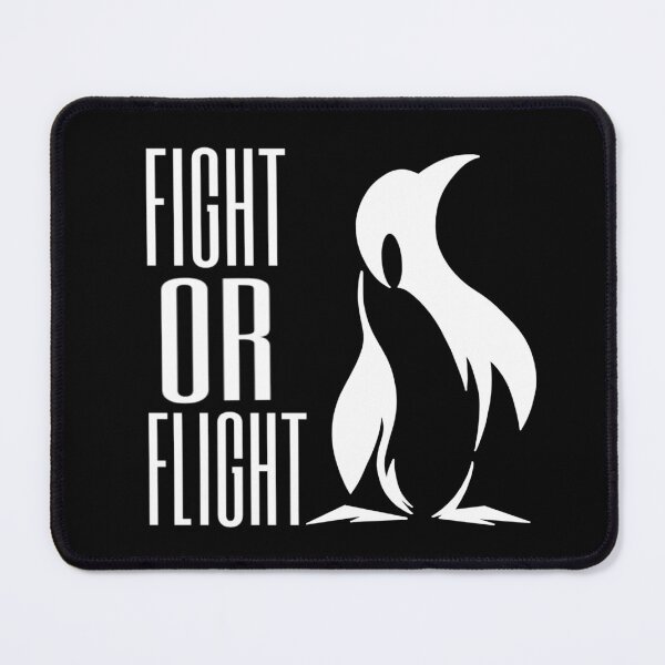 Item preview, Fight Or Flight Meme Penguin designed and sold by TheEndDesign.