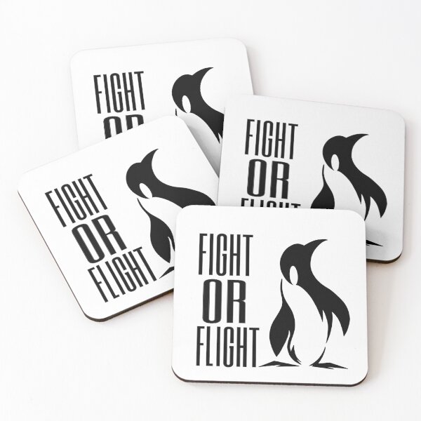 Item preview, Fight Or Flight Meme Penguin designed and sold by TheEndDesign.